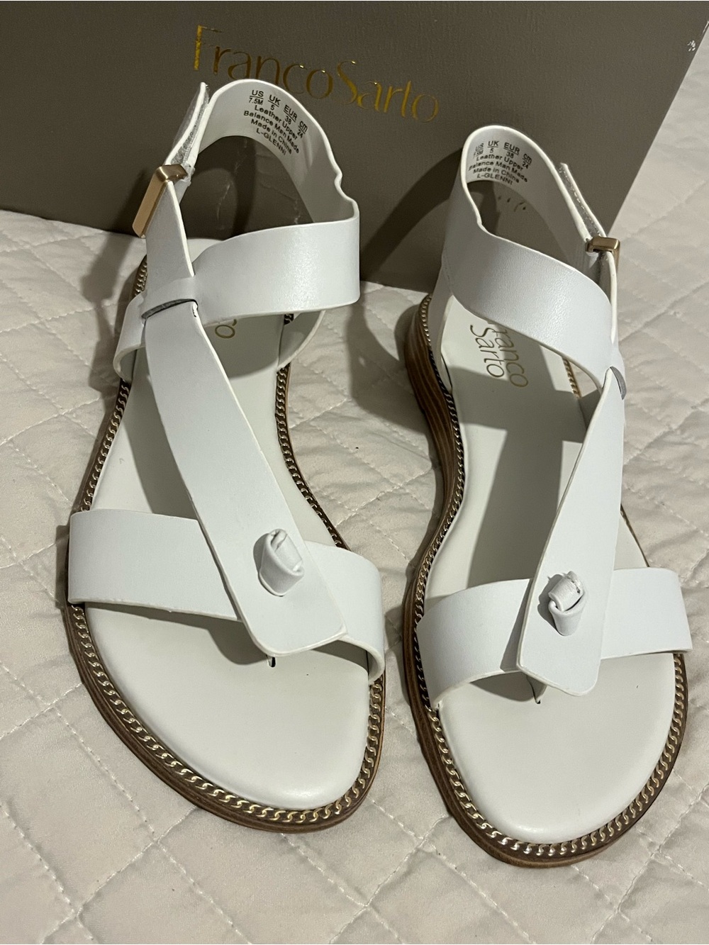 Franco Sarto
Glenni Hidden Adjustable Strap Leather Flat Sandals